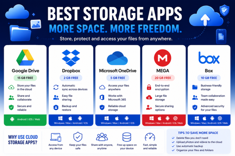 The Best Apps for Extra Storage and Cloud Backup in 2026